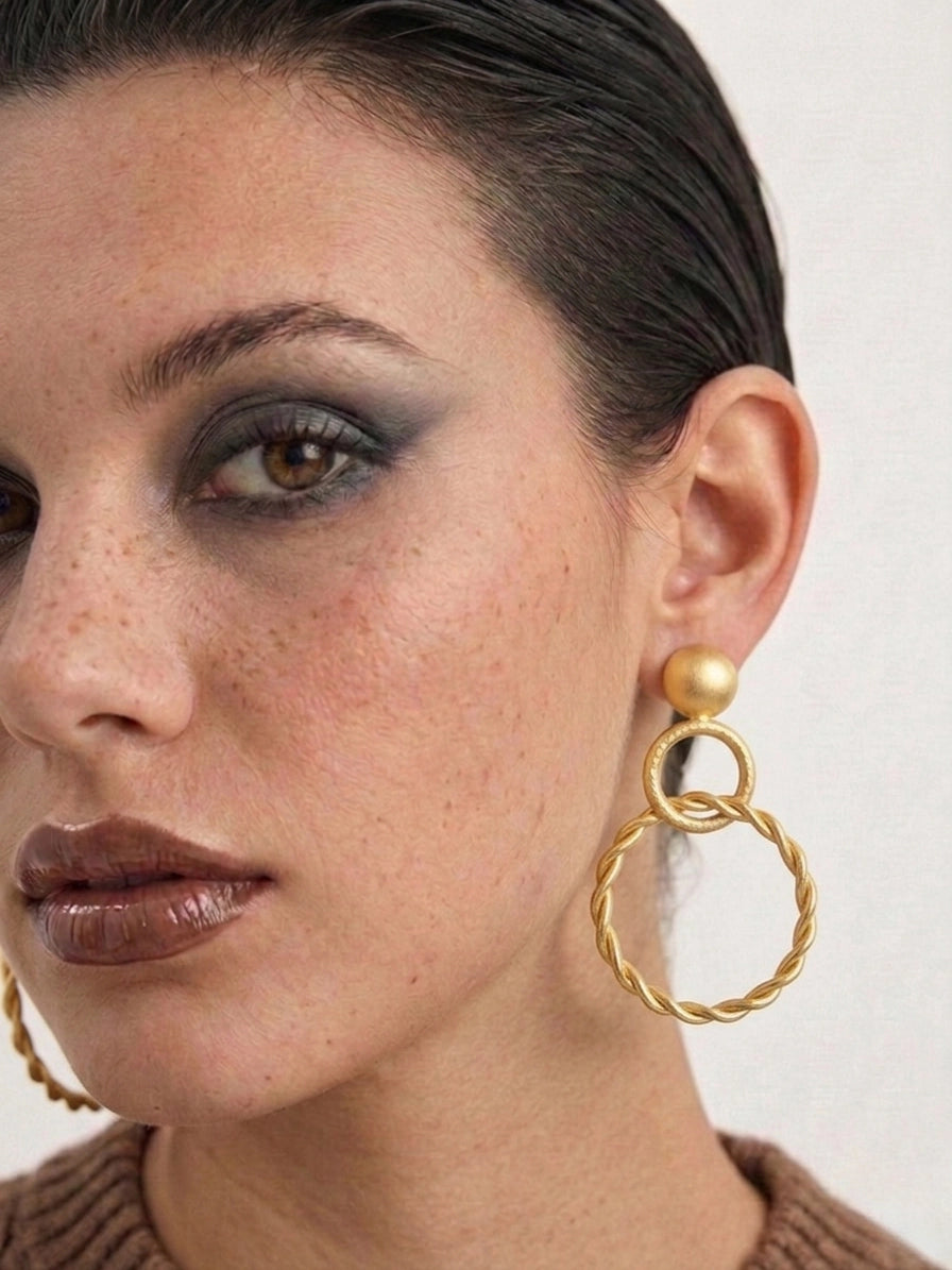 Twisted Loops Earrings