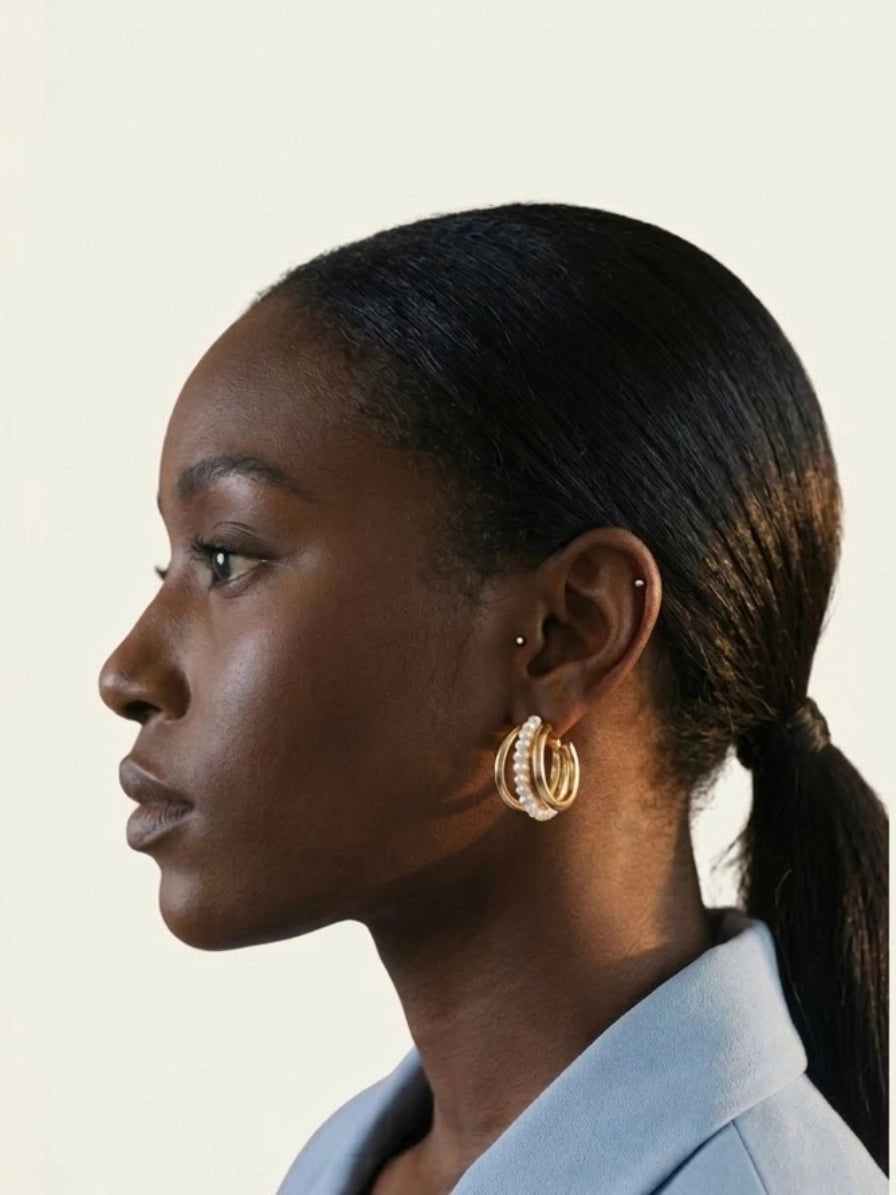 Symphony Of Pearls Hoops