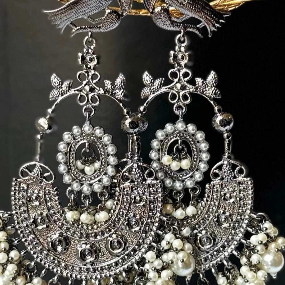 Oxidised Earrings - Sultana