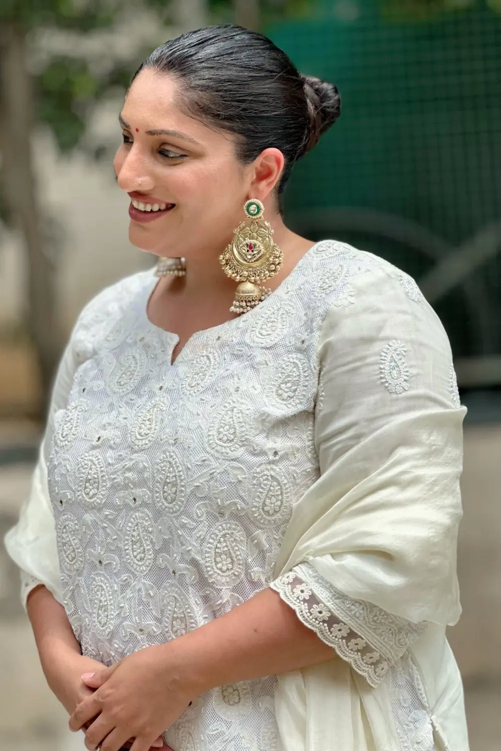 Antique Gold Jhumkas