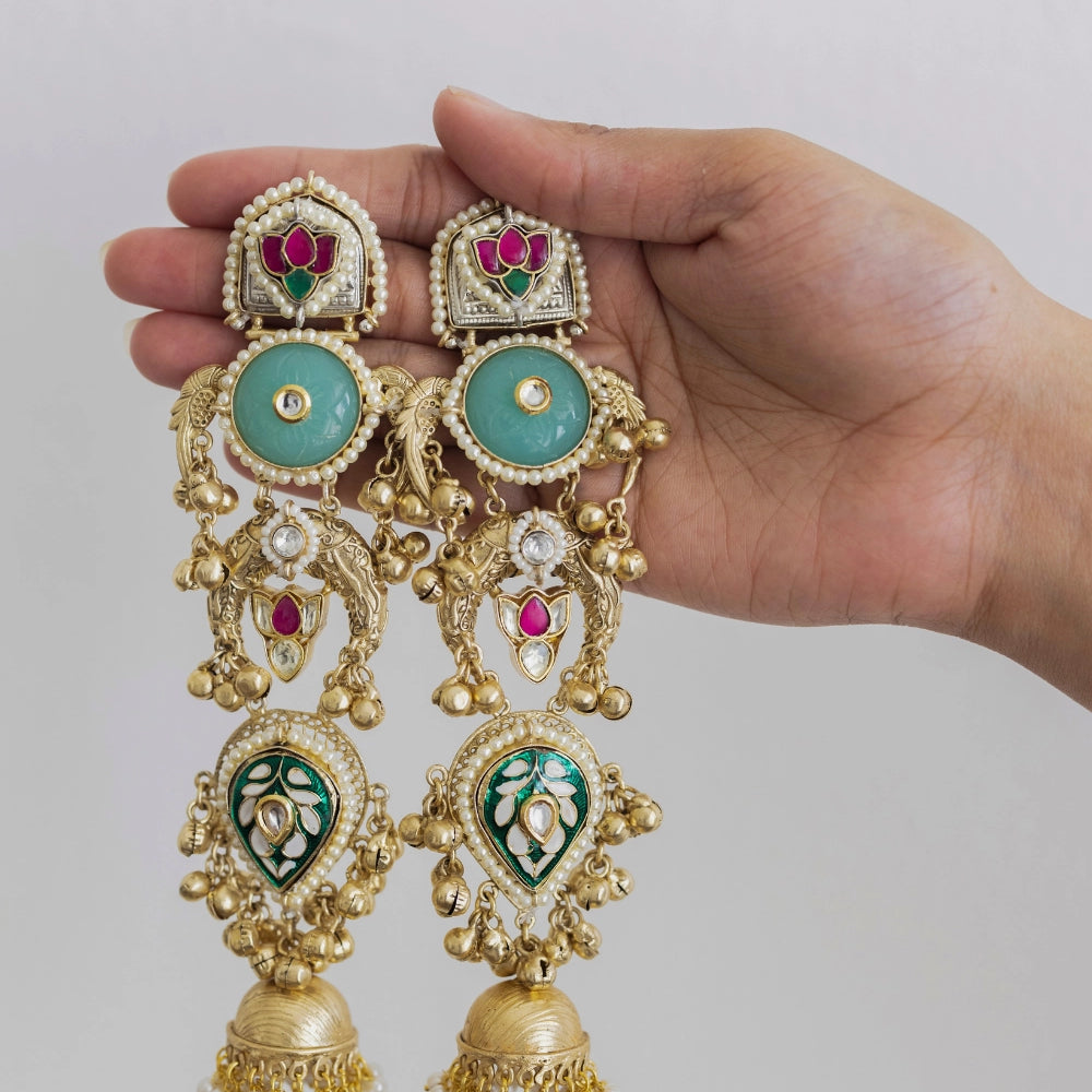 Antique Long Jhumkas - Sultana