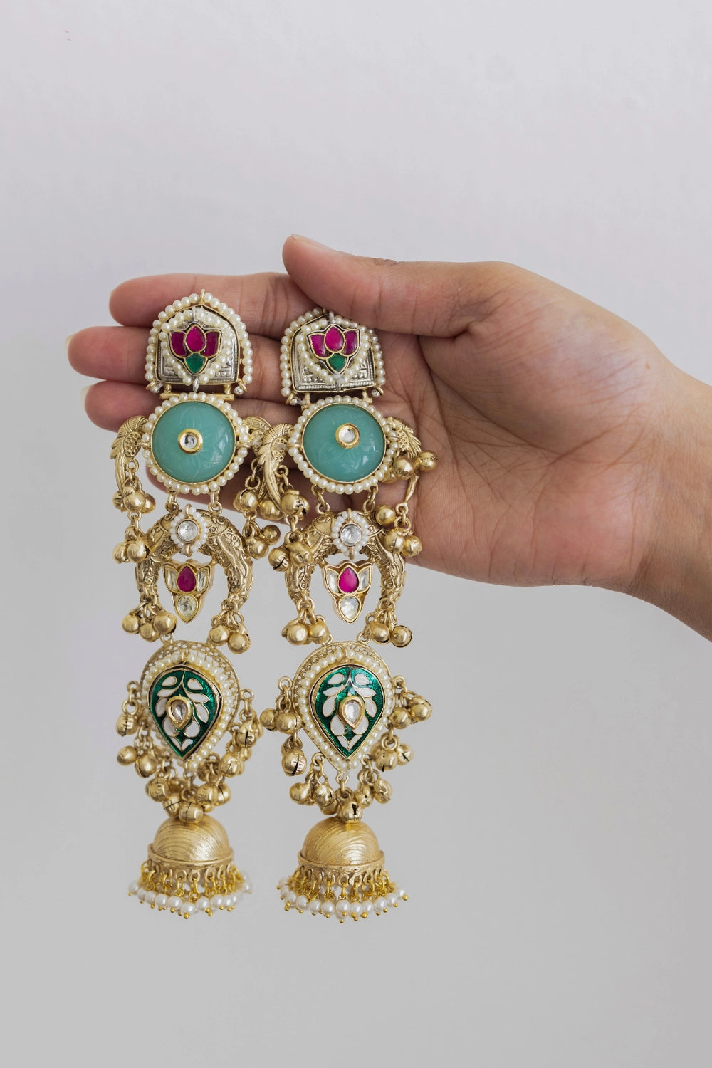 ANTIQUE LONG OXIDISED JHUMKAS Sultana
