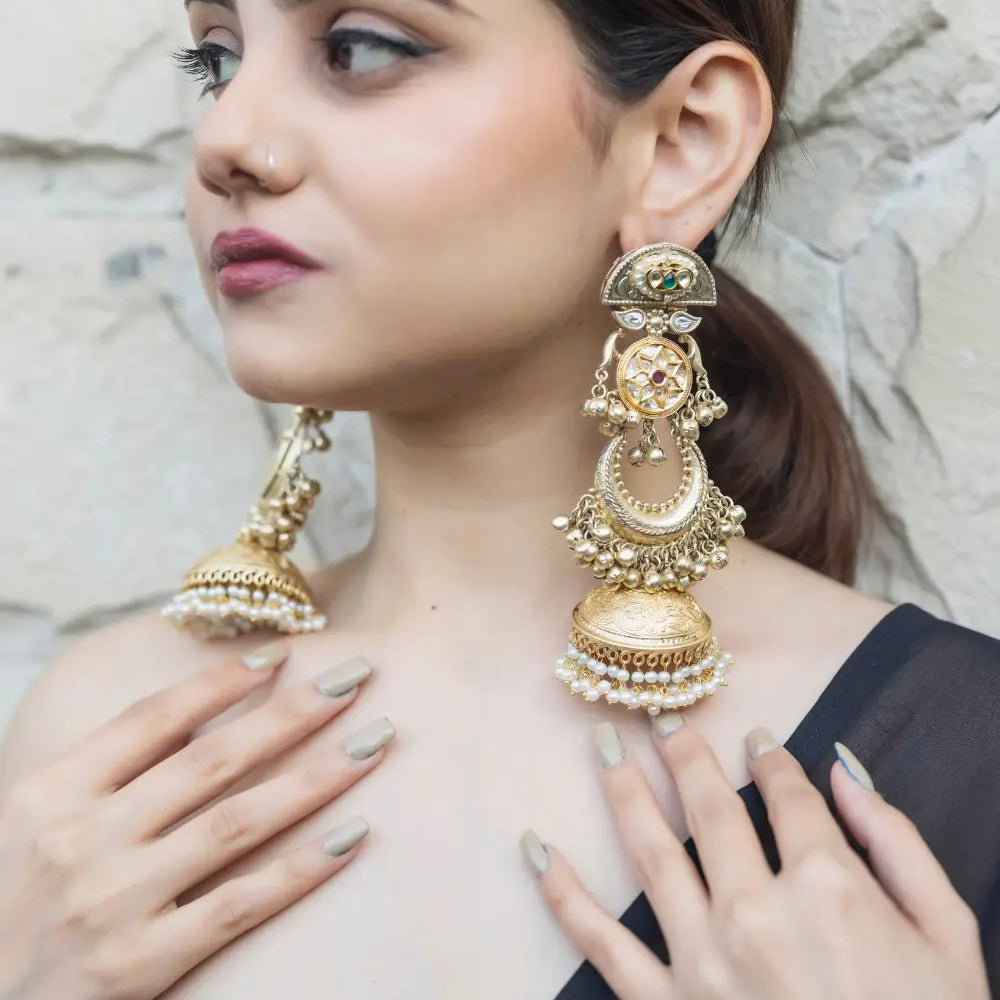 
                      
                        Antique Long Jhumkas
                      
                    