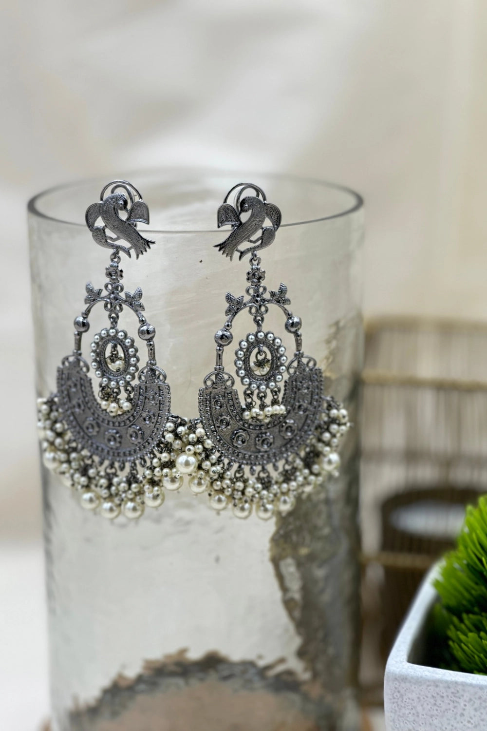 Oxidised Earrings - Sultana