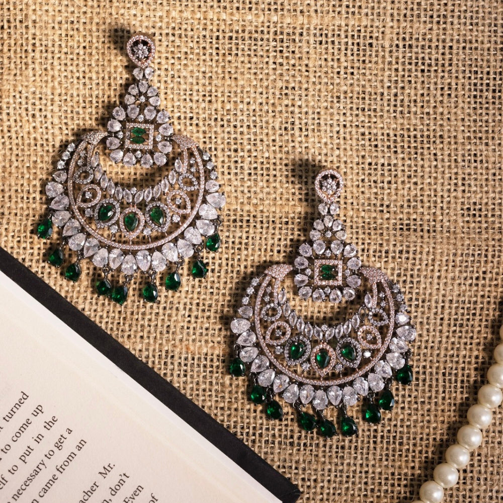 
                      
                        Emerald Green Swarovski Earrings
                      
                    