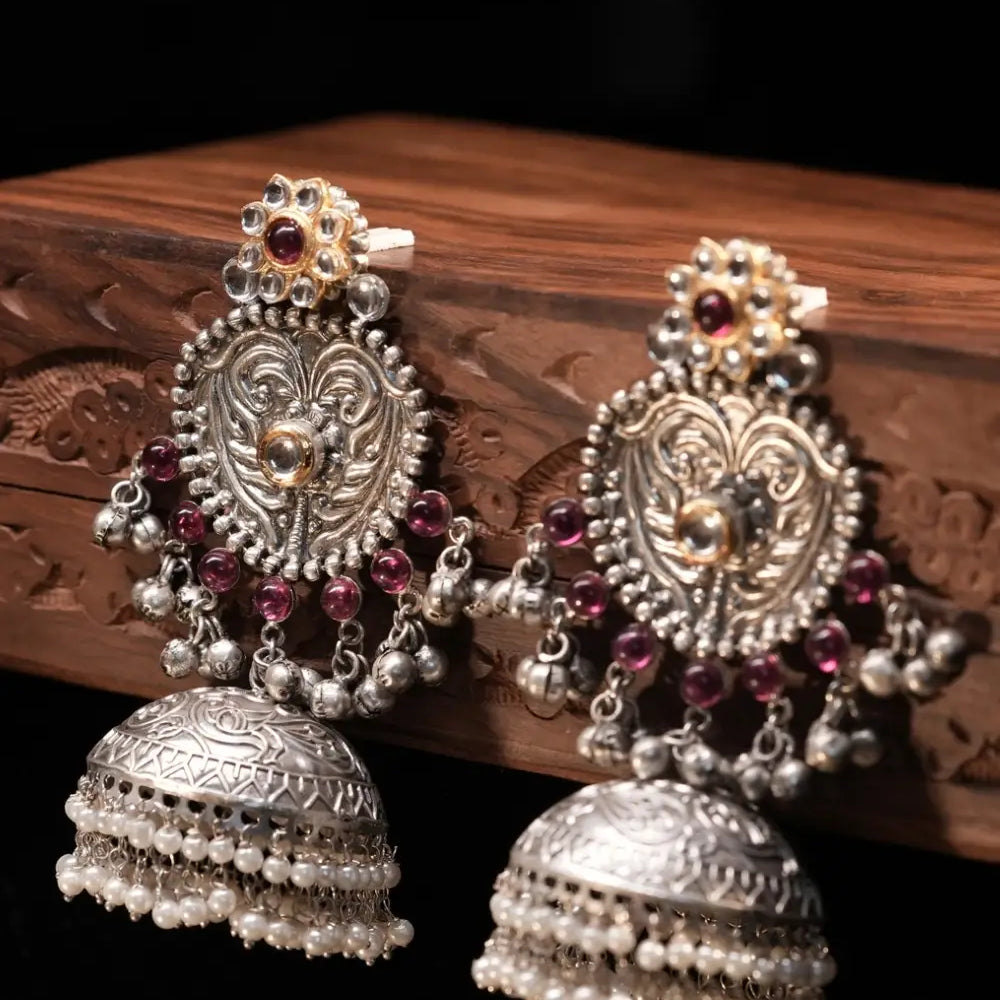 Oxidised Jhumkas