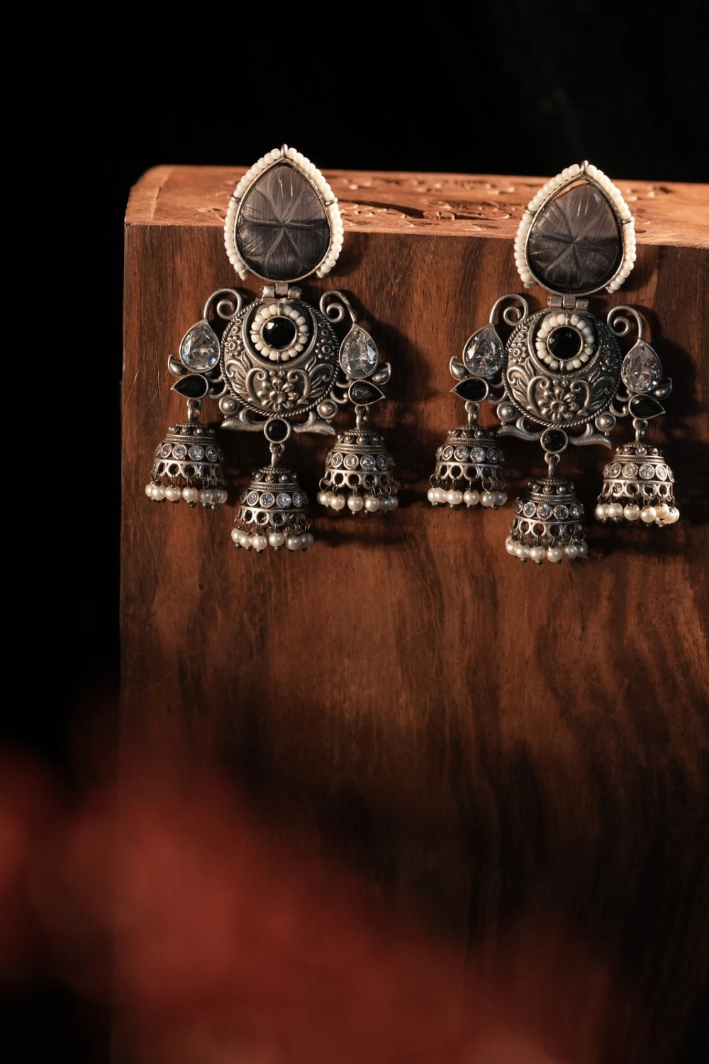 Oxidised Jhumkas