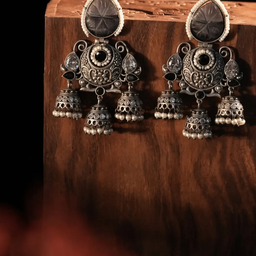 
                      
                        Oxidised Jhumkas
                      
                    