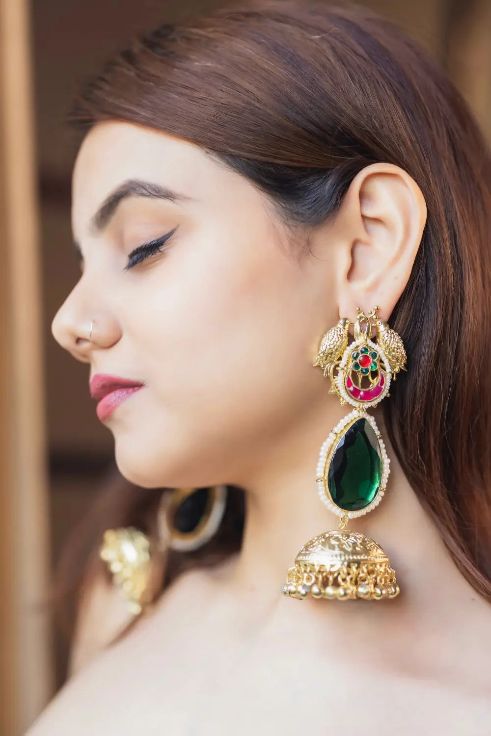 Antique Golden Jhumkas