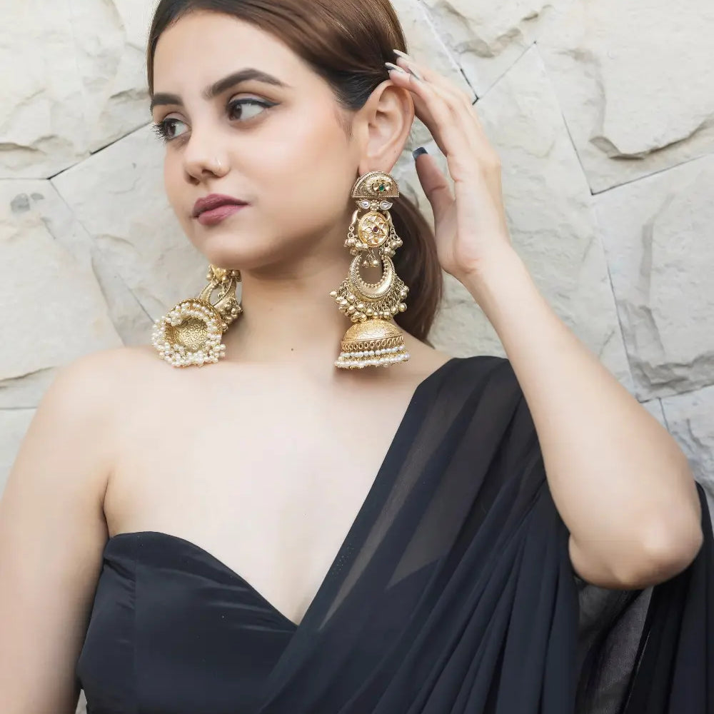 
                      
                        Antique Long Jhumkas
                      
                    