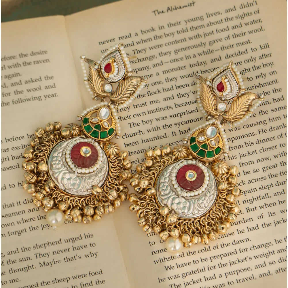 
                      
                        Temple Ghungroo Jhumkas
                      
                    