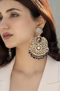 Jadau Chandbaali Statement Earrings