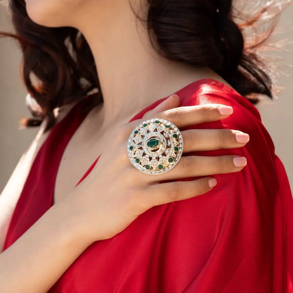 
                      
                        Jadau Statement Ring
                      
                    