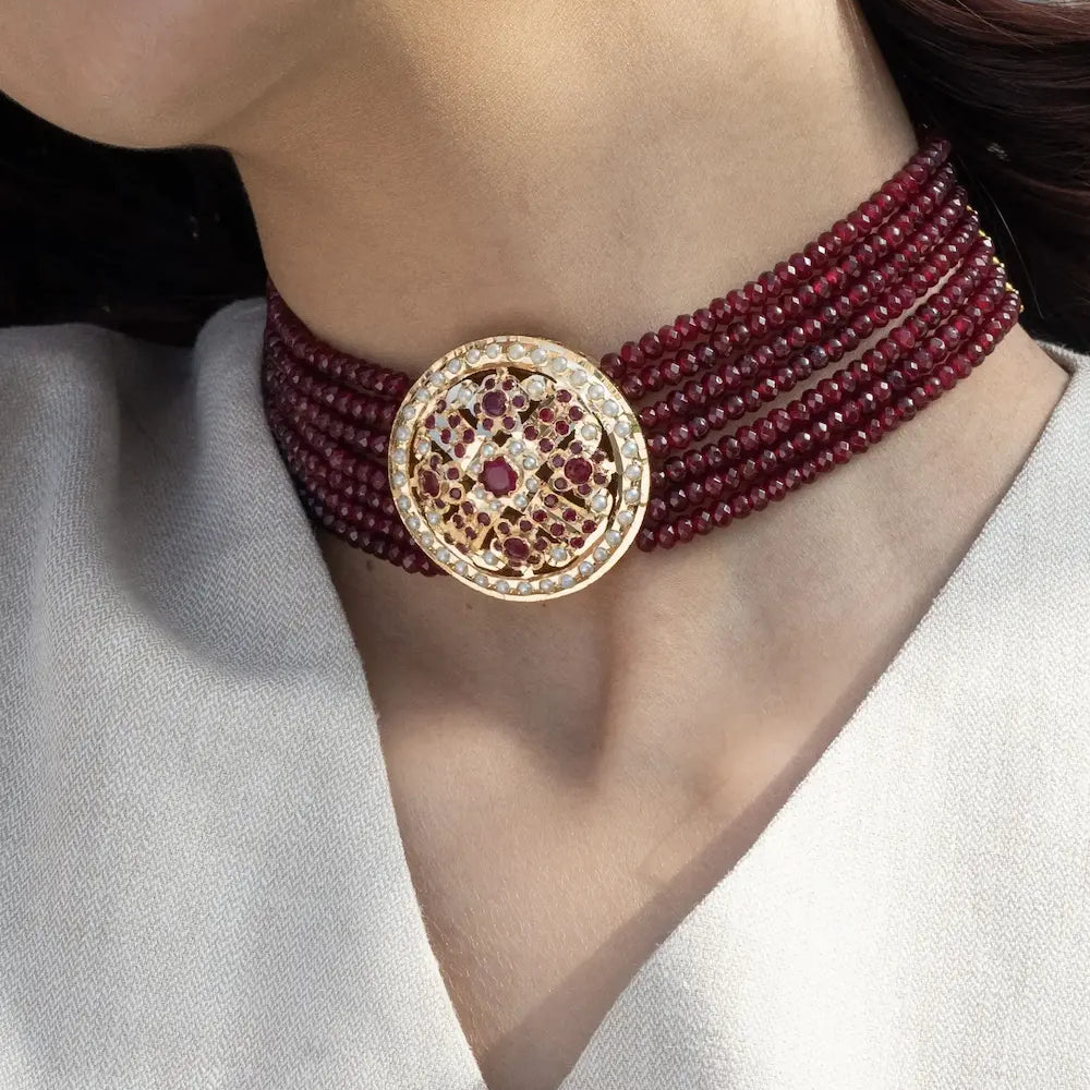 
                      
                        Red Jadau Choker
                      
                    