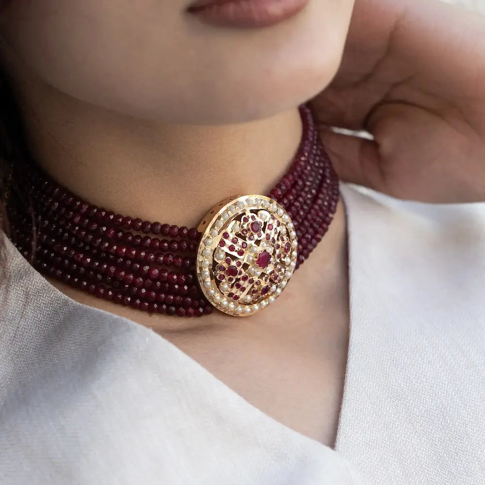 
                      
                        Red Jadau Choker
                      
                    