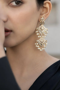 Pearl Jadau Earrings