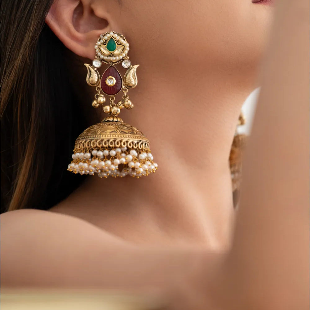 Traditional Temple Jhumkas