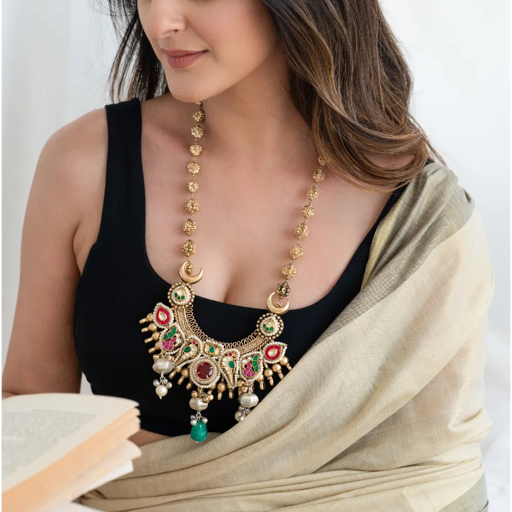 
                      
                        Traditional Motif Necklace
                      
                    