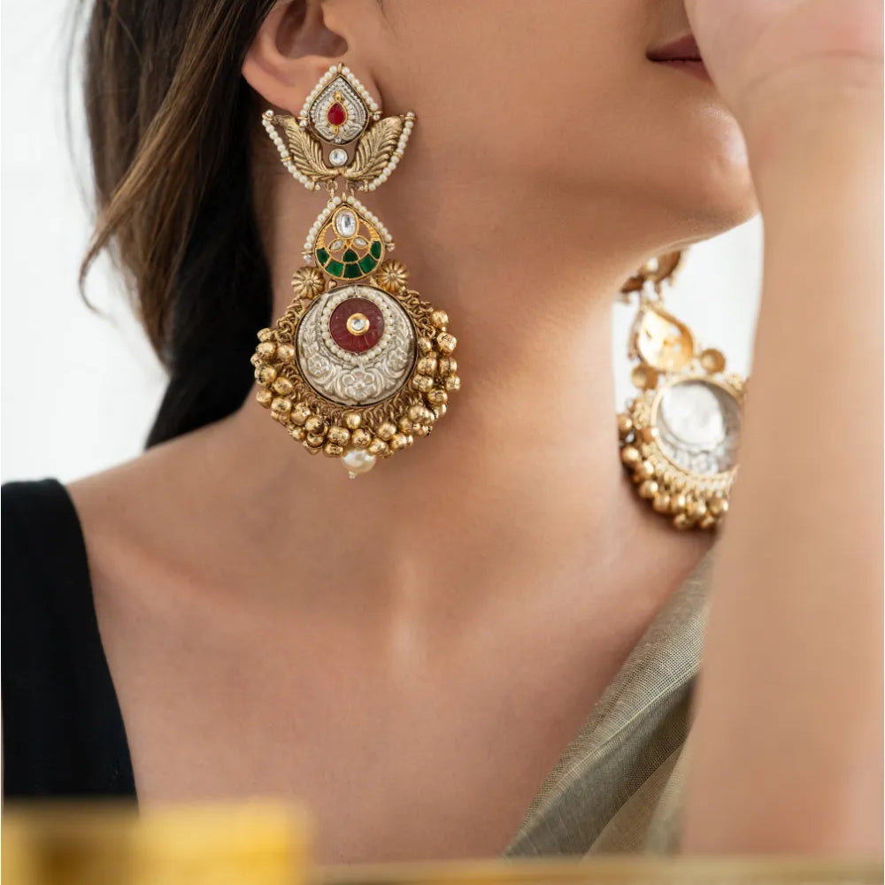 
                      
                        Temple Ghungroo Jhumkas
                      
                    