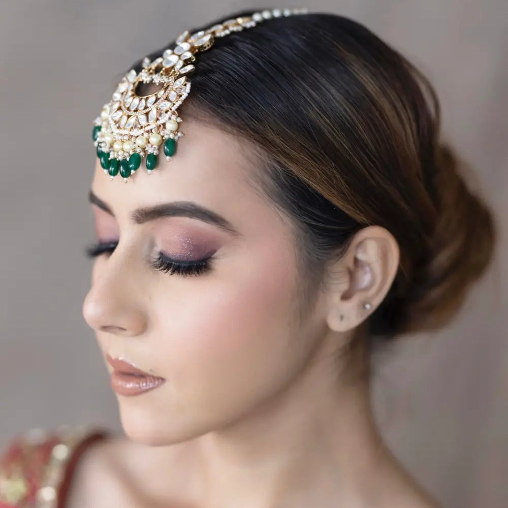 
                      
                        Moissanite Polki Maang Tikka
                      
                    