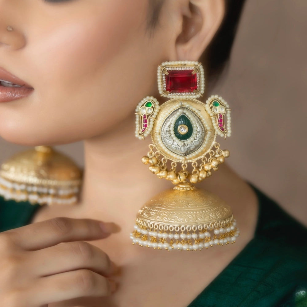 
                      
                        Antique Ruby Jhumkas
                      
                    