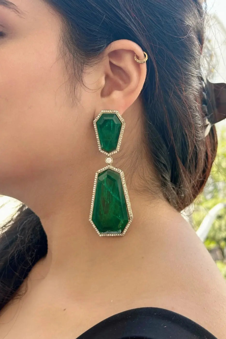 Green Emerald Drops