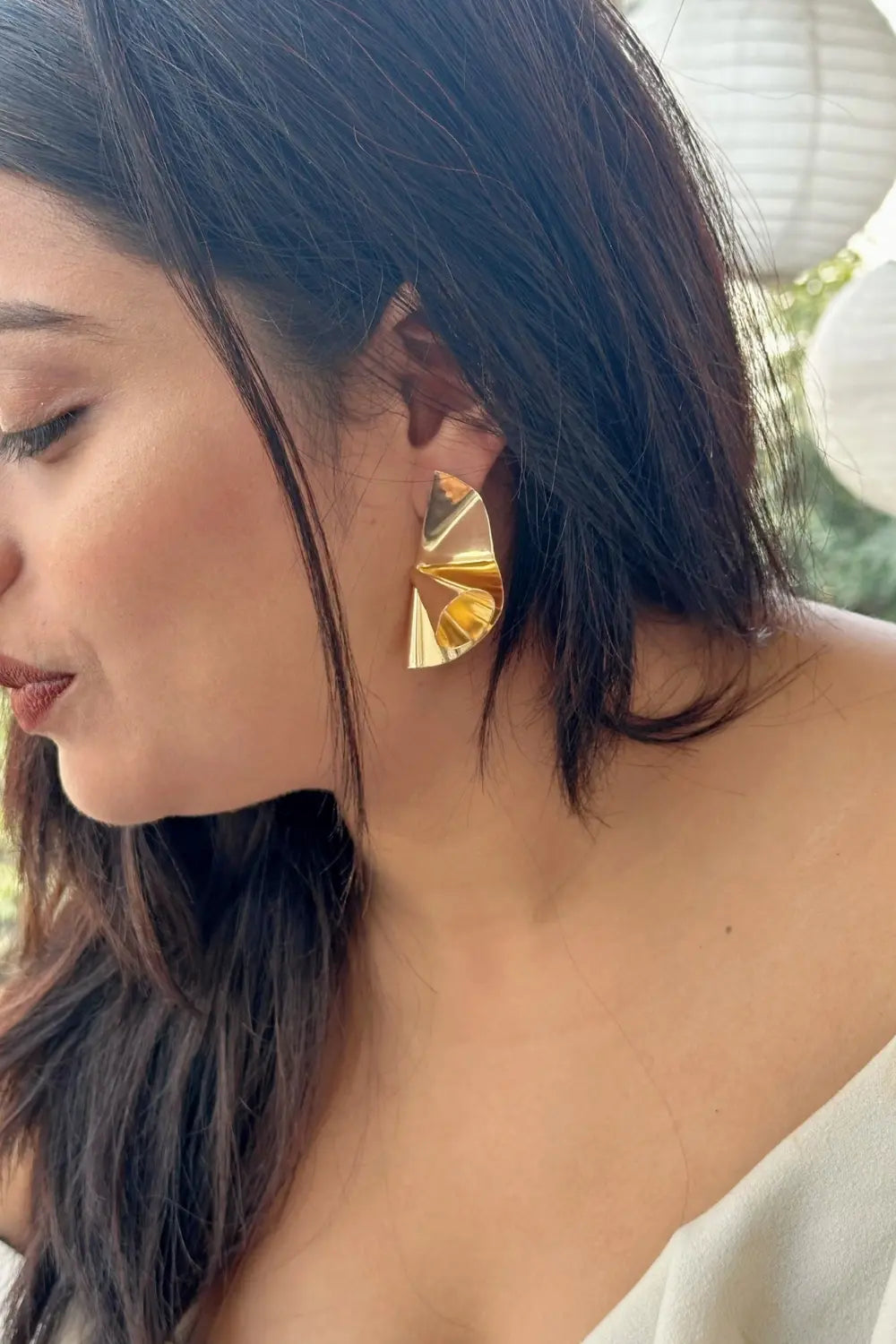Half Rose Earrings