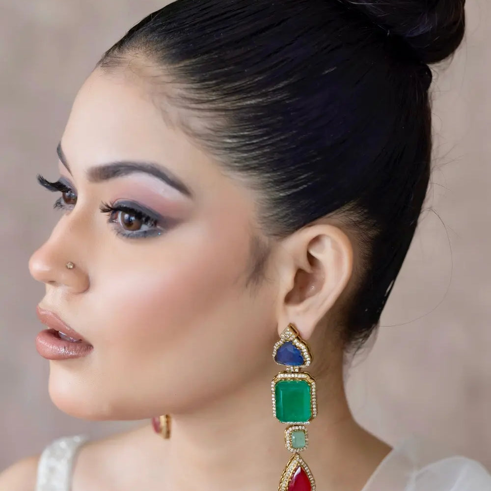 
                      
                        Multicoloured Layered Earrings
                      
                    