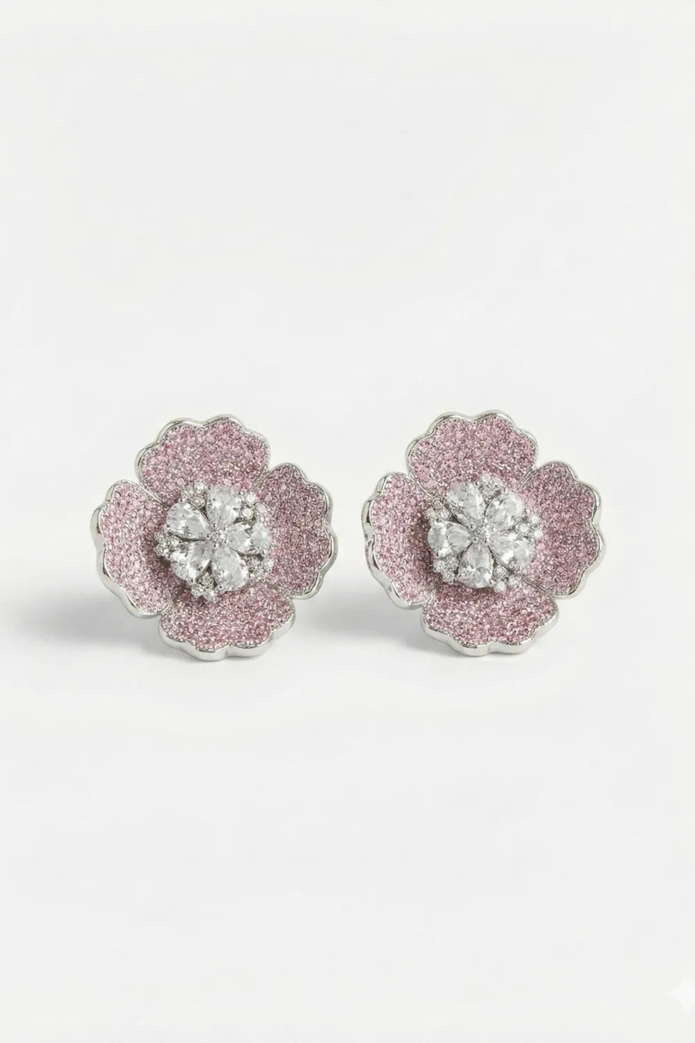 Sparkling Rose Studs