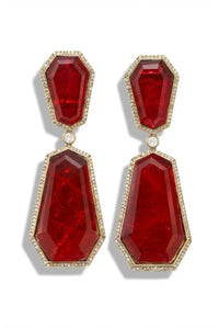 Glamorous Crimson Red Drops