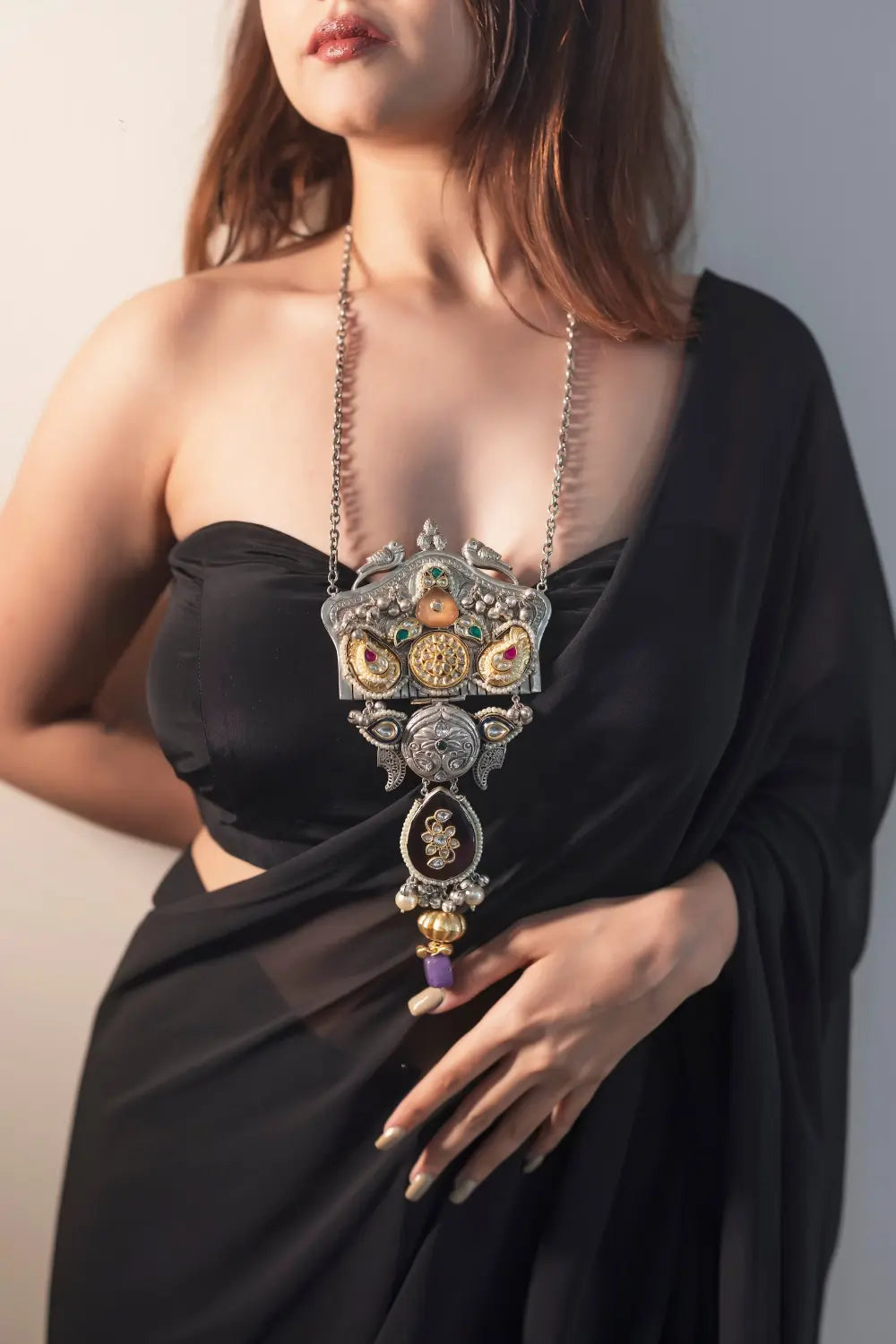 Oxidised Statement Necklace