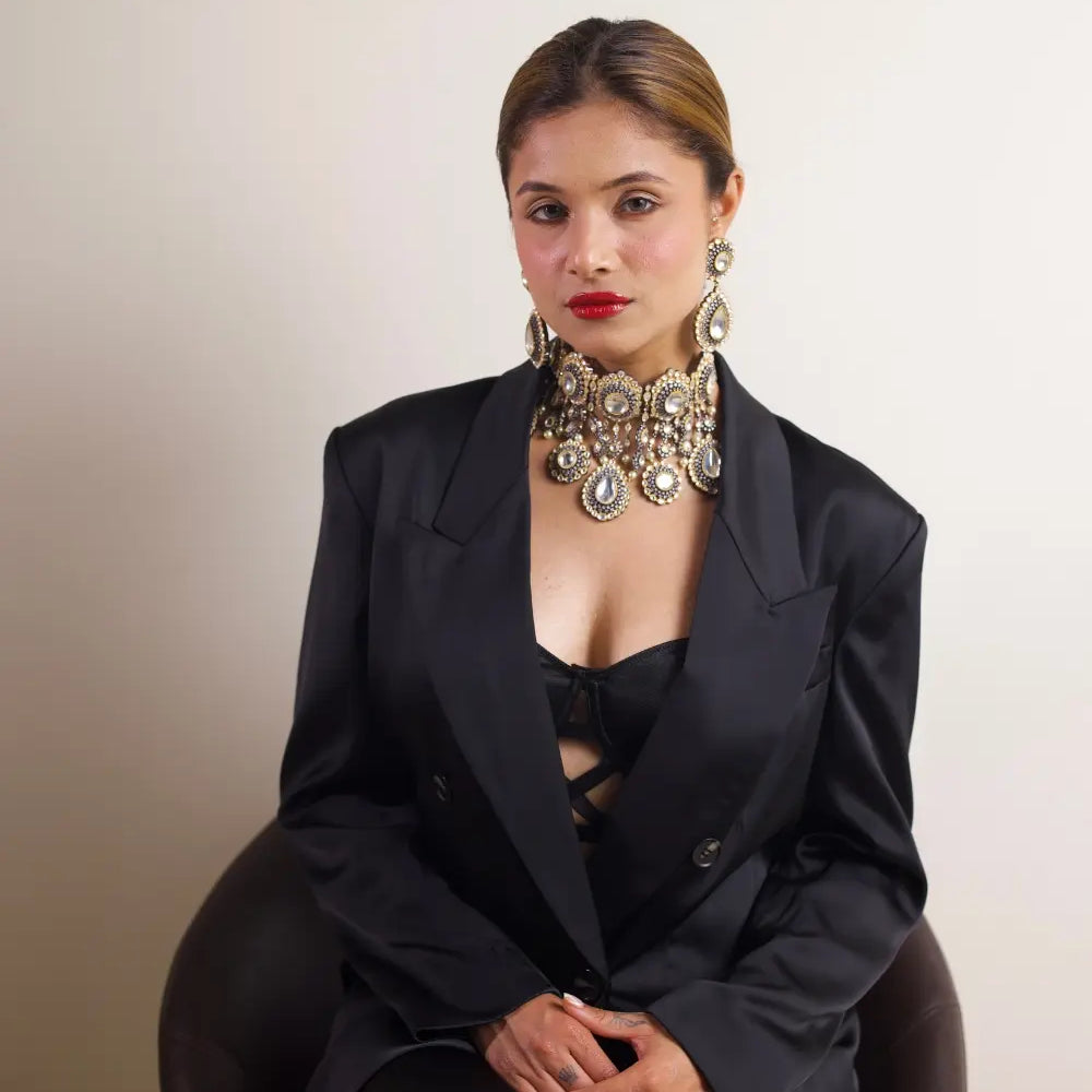 
                      
                        Moissanite Choker Necklace Set
                      
                    