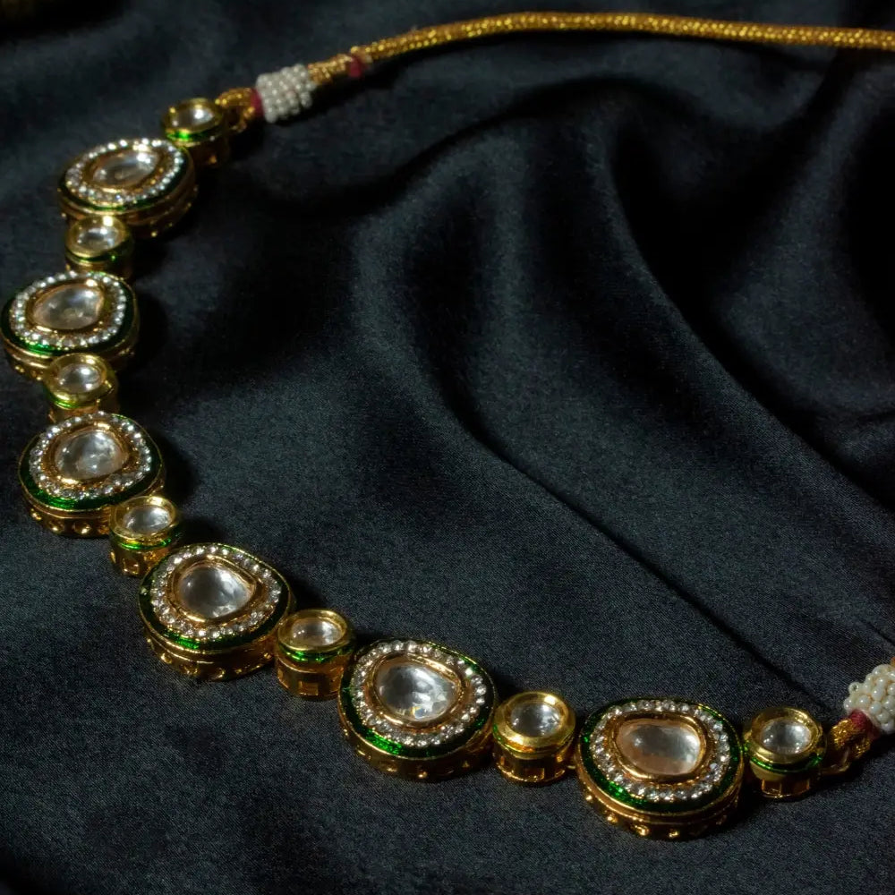 
                      
                        Polki Layered Necklace Set
                      
                    